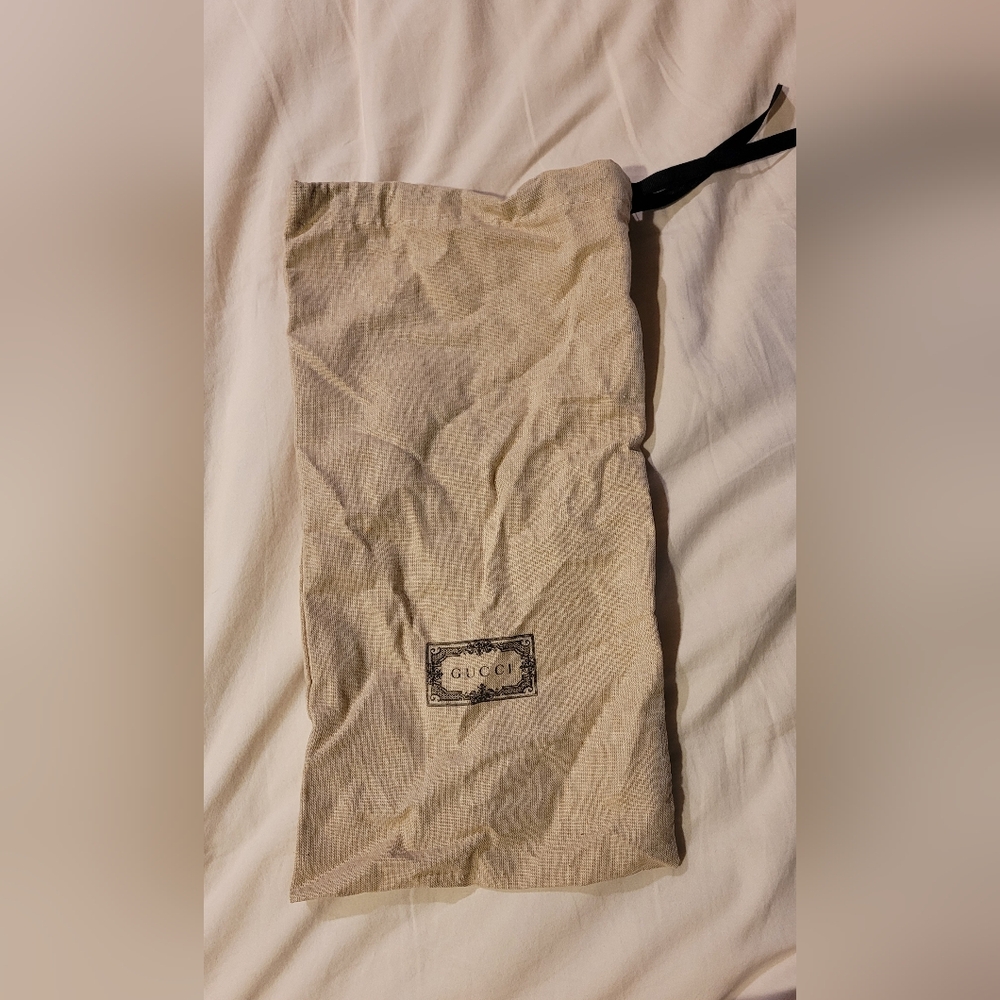 Gucci Tan Cotton Dust Bag